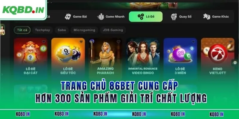 Nhà Cái Uy Tín – Top Thương Hiệu Toàn Diện Cho Người Chơi 21 Trang chủ 86BET cung cấp hơn 300 sản phẩm giải trí chất lượng